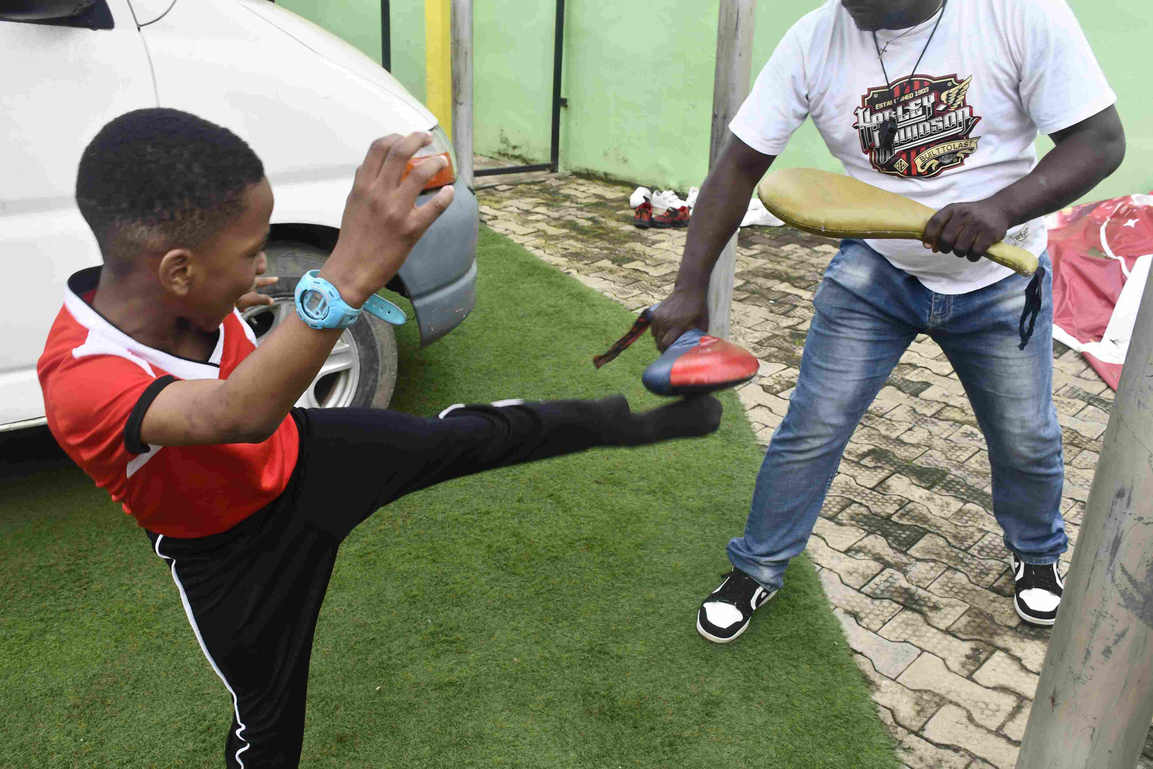 <p>Taekwondo session</p>