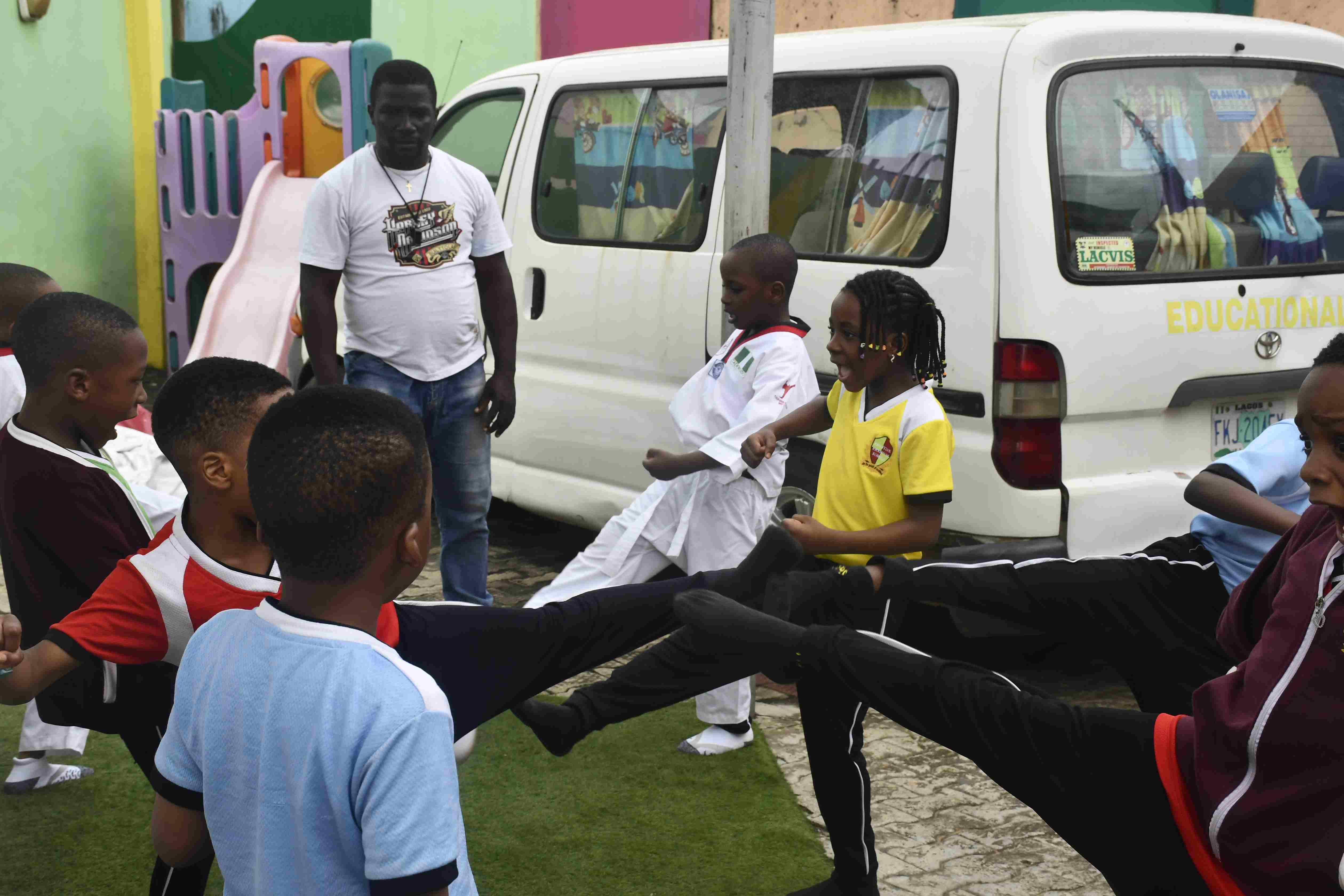 <p>Taekwondo session</p>