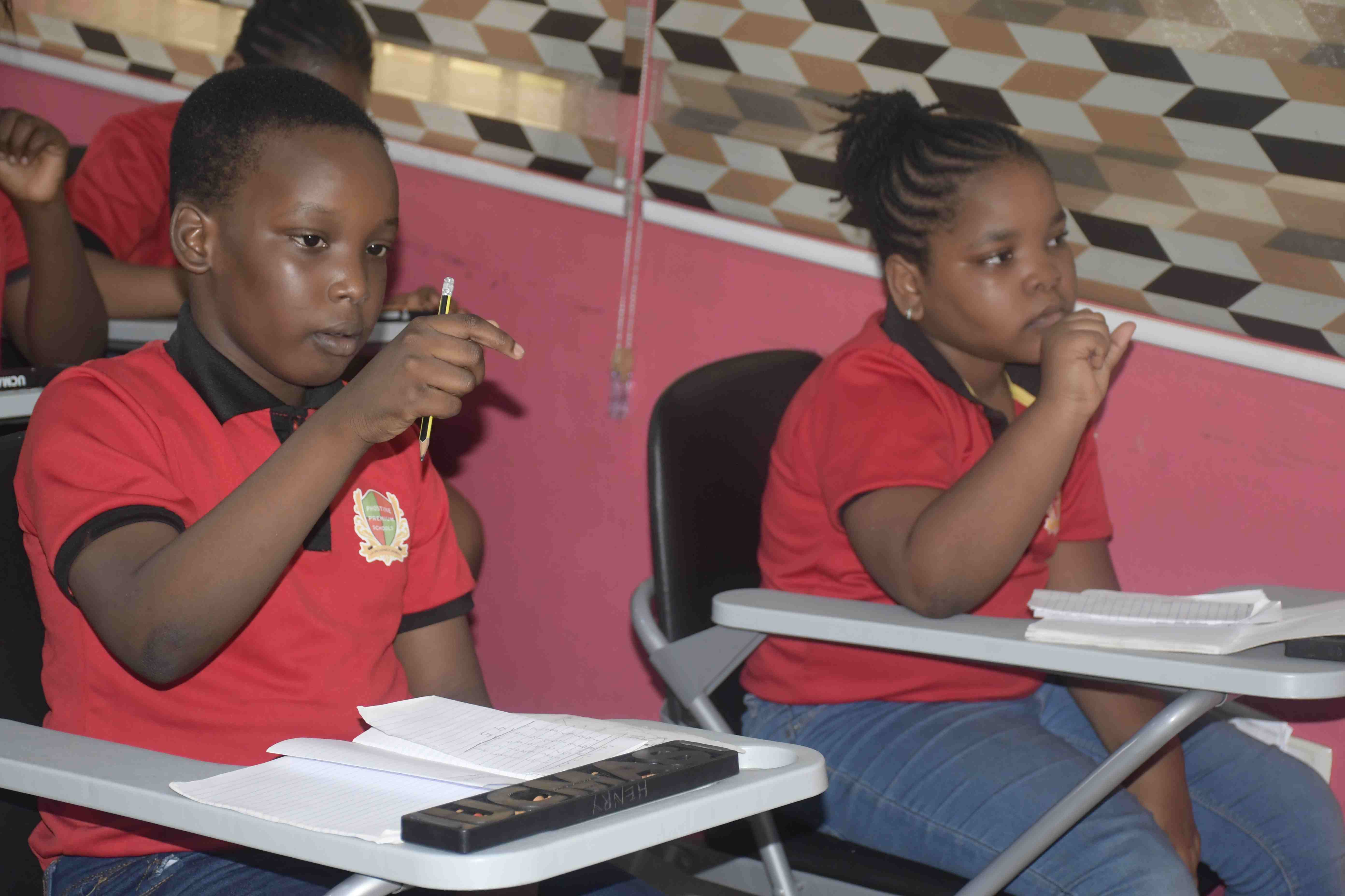 <p>UCMAS Session.&nbsp;Learners doing finger addition and subtraction without the use of calculator.</p>