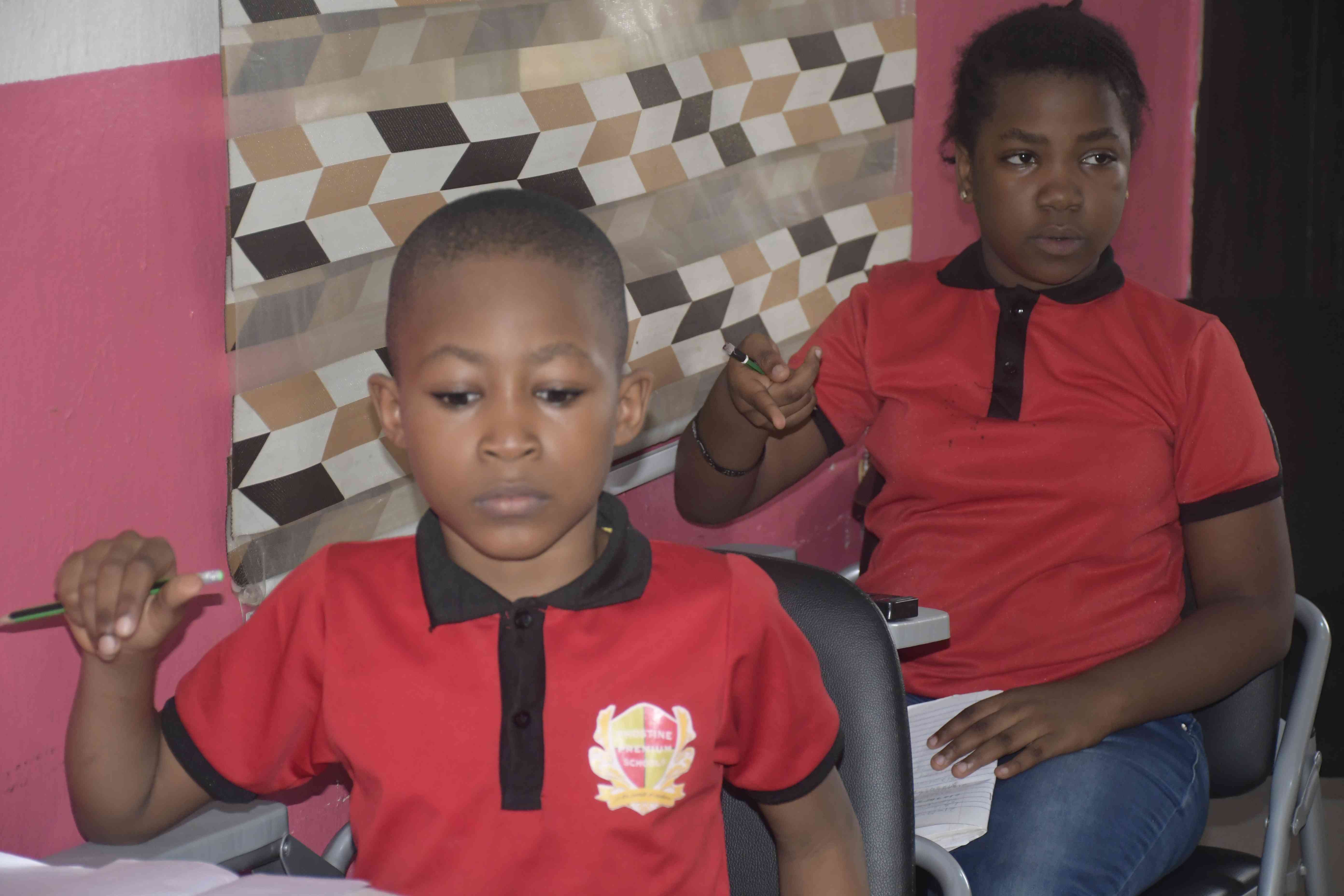 <p>UCMAS Session.&nbsp;Learners doing finger addition and subtraction without the use of calculator.</p>