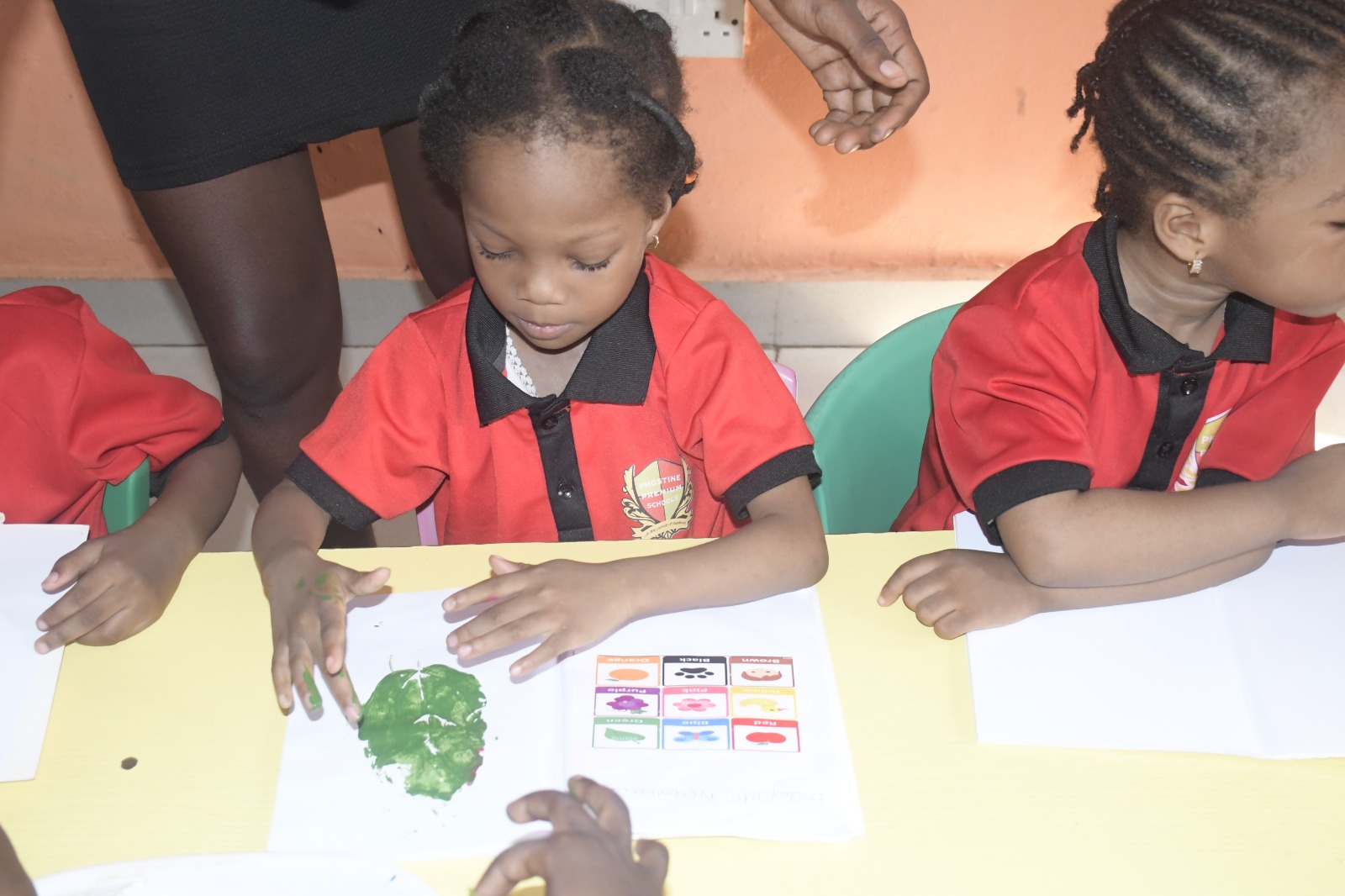 <p>LEAF PRINTING BY NURSERY ONE LEARNERS</p>
